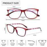 KERECSEN 5 Pack Rectangle Blue Light Blocking Computer Glasses Unisex FLG246-5 - kerecsen